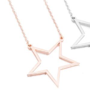 Stars Hollow Necklace - Rose Gold